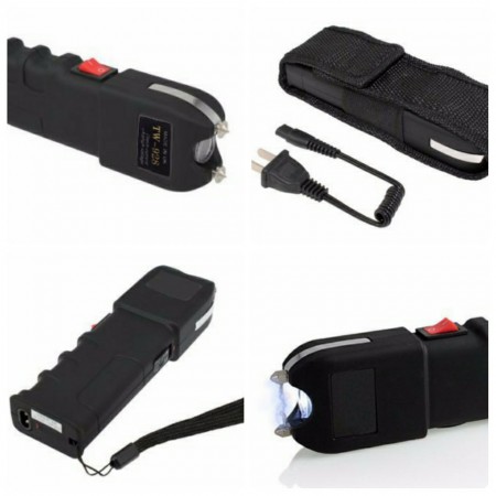 Taser de Chock para defesa pessoal com lanterna tática - Mod. 928 12kva - bateria