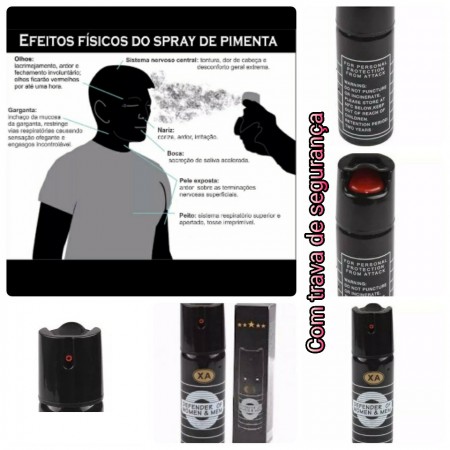 Spray de pimenta para defesa pessoal (60ml)
